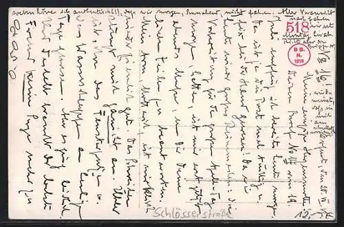 AK Erfurt, Schlösserstrasse mit Blick zur Kirche