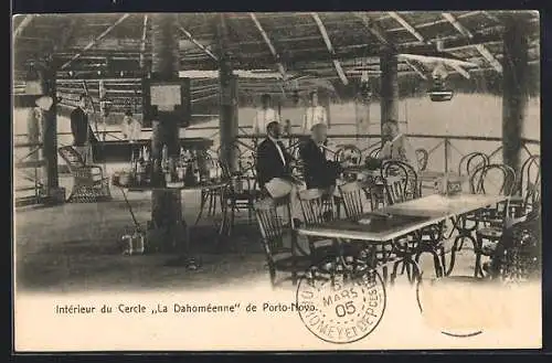 AK Porto-Novo, Interieur du Cercle La Dahoméenne