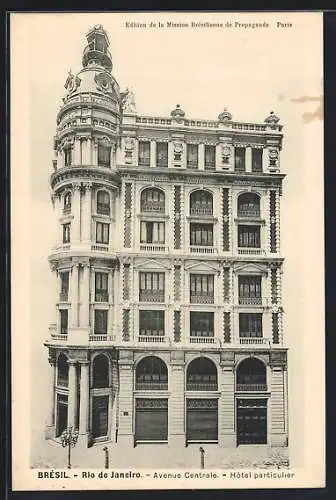 AK Rio de Janeiro, Hotel Particulier, Avenue Centrale