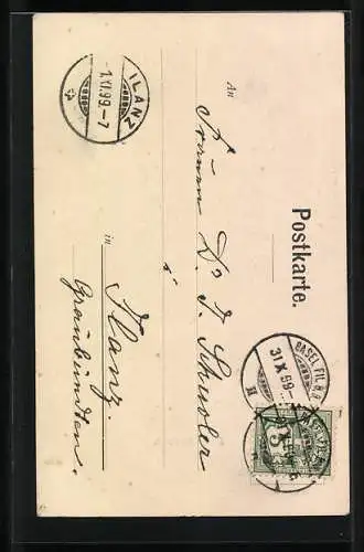 AK Junge Elsässerin in Tracht mit ihren Händen im Schoss