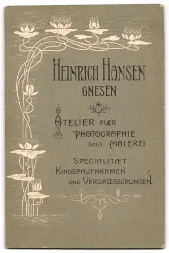 Fotografie Heinrich Hansen, Gnesen, Portrait eines Soldaten in Uniform