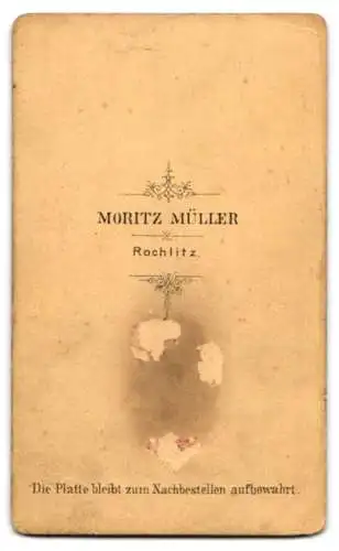 Fotografie Moritz Müller, Rochlitz, Zwei Kinder in formeller Kleidung