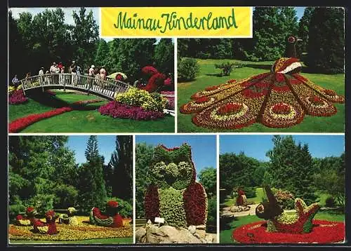 AK Insel Mainau, Blumentiere im Kinderland