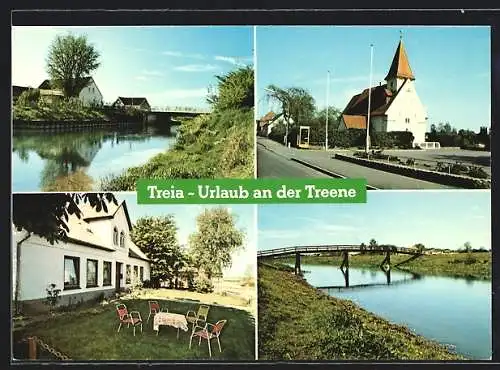 AK Treia, Treene, Kirche, Hausansicht