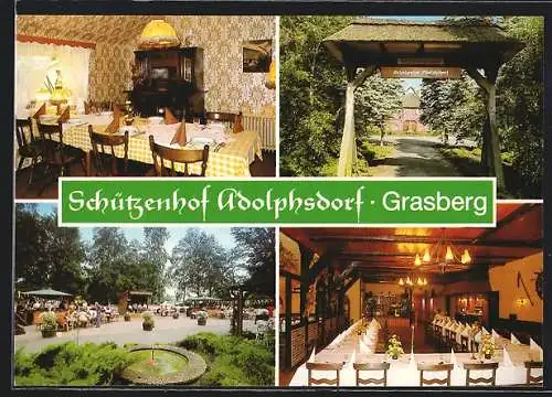 AK Grasberg, Gasthaus Schützenhof Adolphsdorf, Adolphsdorfer Strasse 36