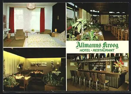 AK Sterup /Angeln, Hotel-Restaurant Allmanns Kroog, Flensburger Strasse 1, Innenansichten