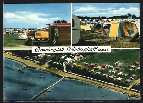 AK Steinberghaff /Ostsee, Campingplatz Gruber, Mehrfachansicht