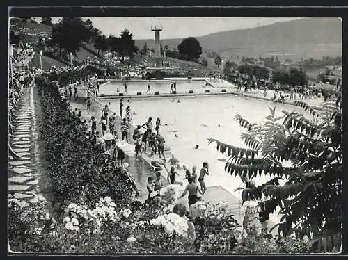 AK Bad Kissingen, Terrassenschwimmbad mit Sprung- & Sportbad