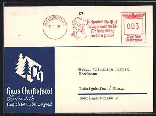 AK Christophstal im Schwarzwald, Haus Christofstal Huber & Co.