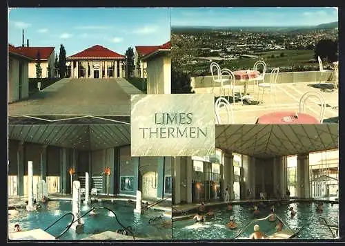 AK Aalen, Limes-Thermen mit Becken und Terrasse