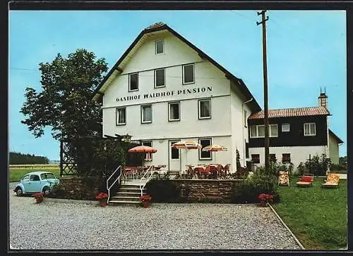 AK Königsfeld-Buchenberg / Schwarzwald, Gasthof-Pension Waldhof mit Sonnenterrassen