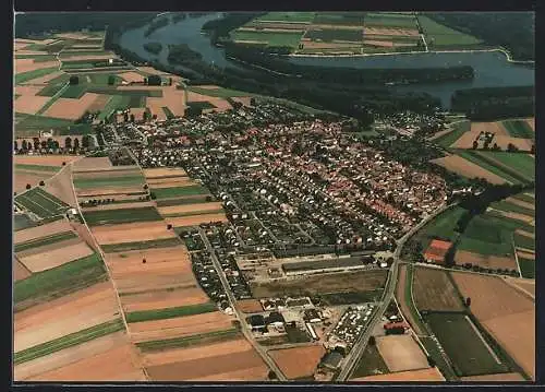 AK Otterstadt, Teilansicht mit Strassenpartien