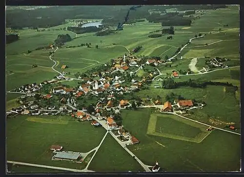 AK Herlazhofen i. Allgäu, Teilansicht mit Moorfreibad