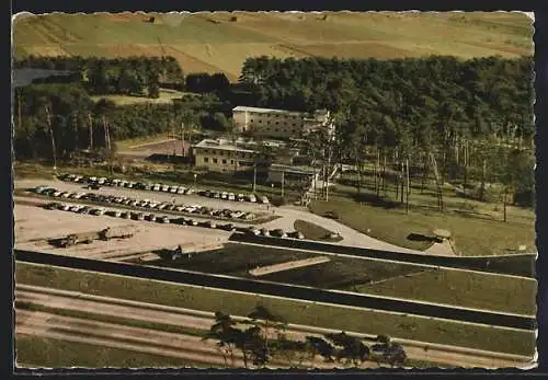 AK Autobahn-Hotel Pfungstadt bei Darmstadt, Fliegeraufnahme