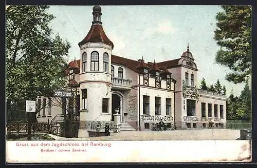 AK Rumburg / Rumburk, Jagdschloss mit Restaurant