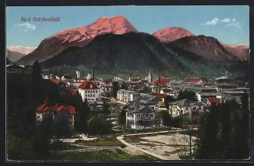 AK Bad Reichenhall, Ortsansicht aus der Vogelschau