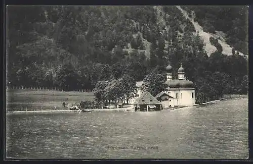 AK Königsee Bartholomä / Berchtesgaden, Panorama