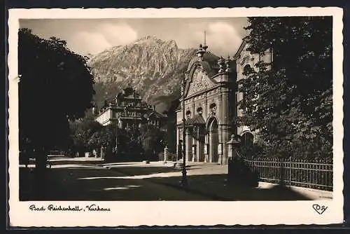 AK Bad Reichenhall, Kurhaus mit Bergpanorama