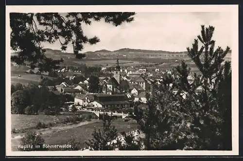 AK Kaplitz /Böhmerwald, Ortsansicht aus der Vogelschau