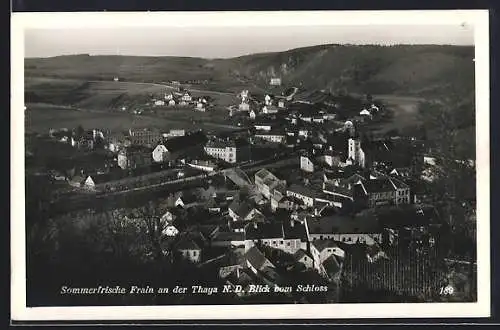 AK Frain an der Thaya, Blick vom Schloss