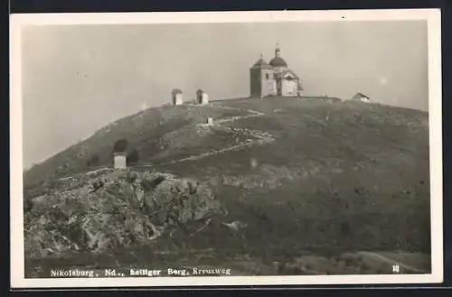 AK Nikolsburg, Heiliger Berg, Kreuzweg