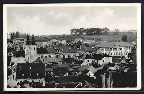 AK Feldsberg, Gesamtansicht aus der Vogelschau