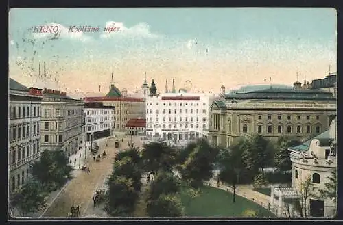 AK Brünn / Brno, Strassenpartie der Krapfengasse