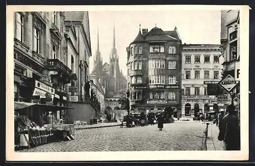 AK Brünn / Brno, Kapucinske namesti, Kapuzinerplatz