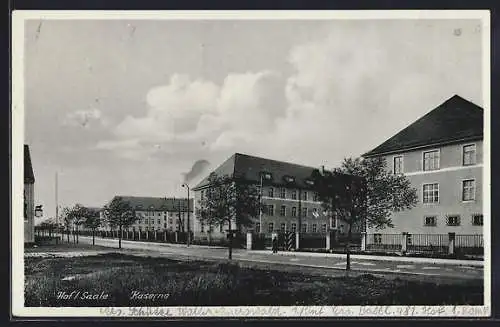 AK Hof / Saale, Blick auf die Kasernen