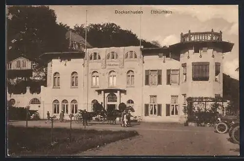 AK Hamburg-Dockenhuden, Gasthof Elbkurhaus mit Kutsche