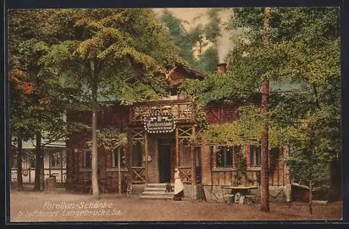 AK Langebrück i. Sa., Das Restaurant Forellen-Schänke