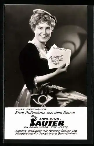 AK Luise Deschauer eine Aufnahme aus dem Hause Foto-Kino-Sauter