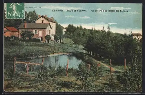 AK Settons, En Morvan, Vue générale de l`Hotel des Settons