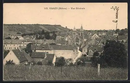 AK Varzy /Nièvre, Vue Générale