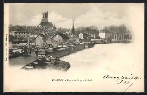 AK Clamecy, Vue prise du port St Roch