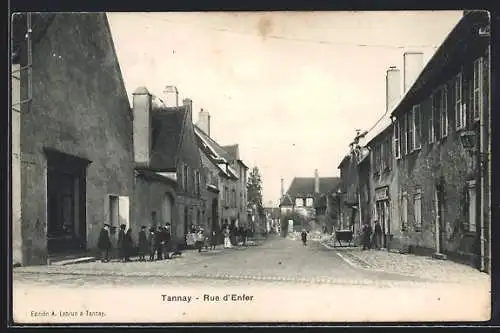 AK Tannay, Rue d`Enfer, Strassenpartie