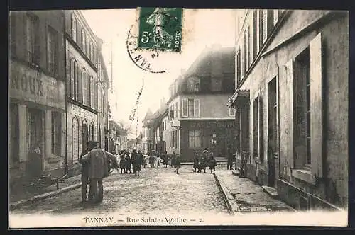 AK Tannay, Rue Sainte-Agathe, Strassenpartie