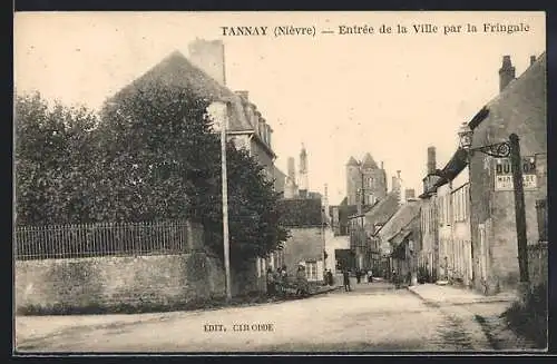 AK Tannay /Nièvre, Entrée de la Ville par la Fringale