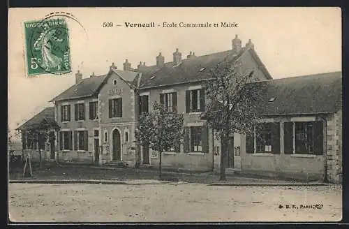 AK Verneuil, École Communale et Mairie