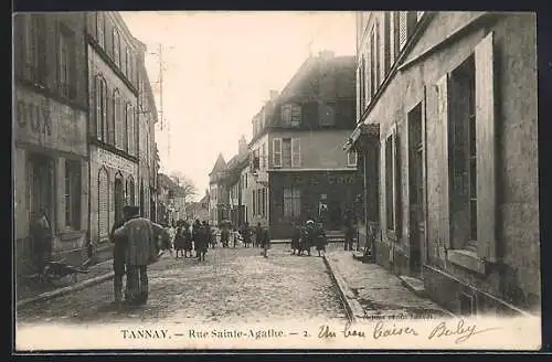 AK Tannay, Rue Sainte-Agathe, Strassenpartie