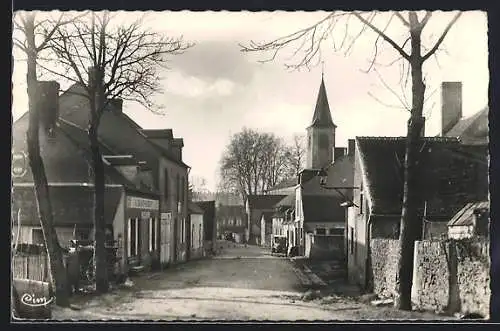 AK St-Benin-d`Azy /Nièvre, La rue Claude-Montaron, Strassenpartie