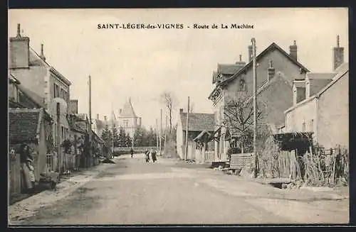 AK Saint-Léger-des-Vignes, Route de La Machine