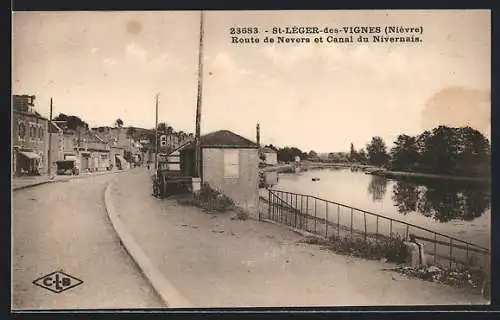 AK St-Léger-des-Vignes /Nièvre, Route de Nevers et Canal du Nivernais