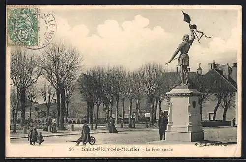 AK Saint-Pierre-le-Moutier, La Promenade