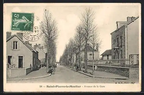 AK Saint-Pierre-le-Moutier, Avenue de la Gare