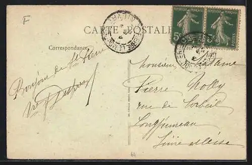 AK St-Pierre-le-Moutier /Nièvre, Rue de Paris, Strassenpartie