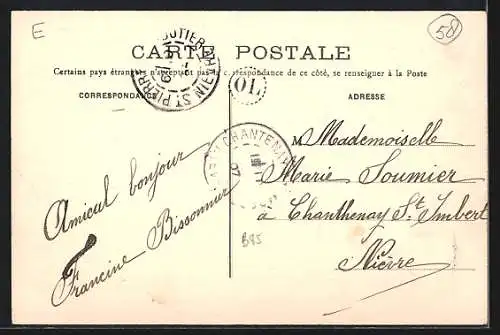 AK Saint-Pierre-le-Meutier, Avenue de la Gare