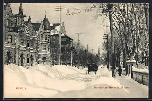 AK Montreal, Dorchester Street in Winter