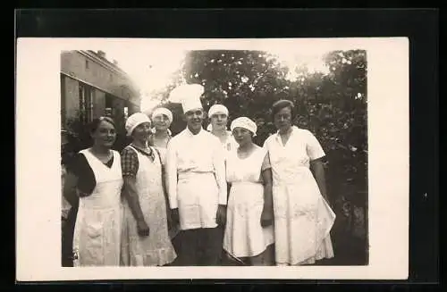 Foto-AK Gruppenfoto von Köchen