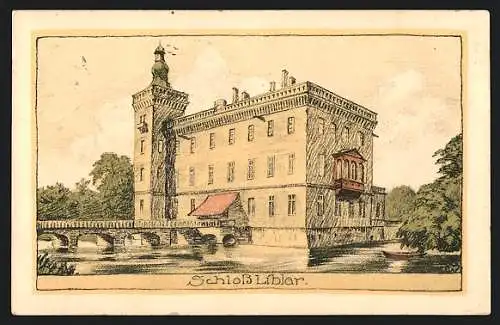 Steindruck-AK Liblar, Schloss Liblar